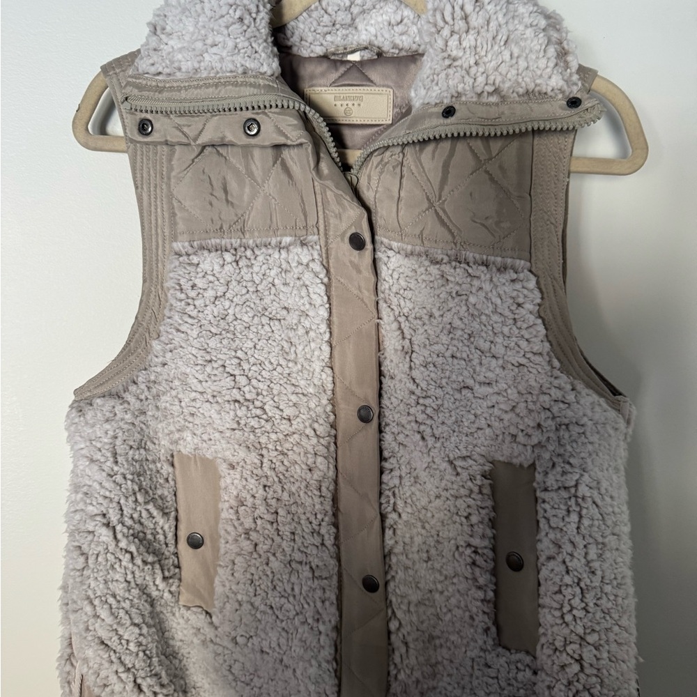 Blank NYC Gray Quilted Vest
